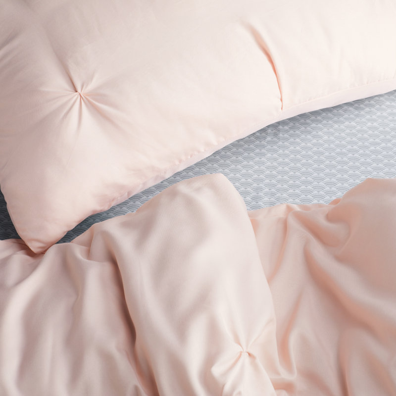 King Pink Microfiber Reversible Bed in a Bag Set