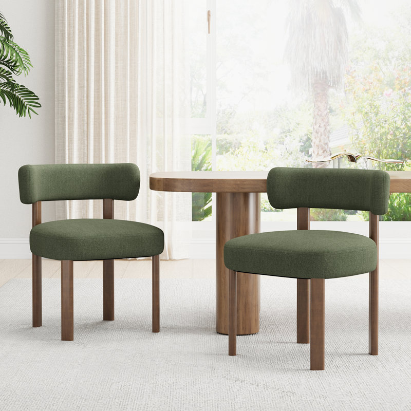 Chaise rembourrée Modern, Vert