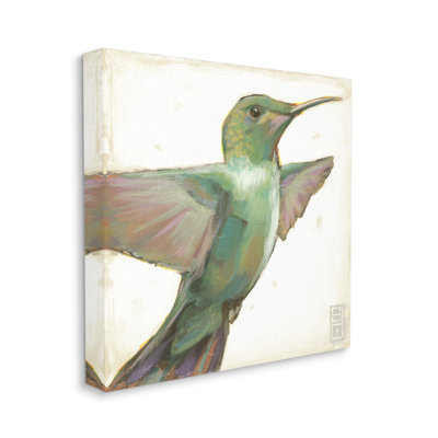 Colibri vert, peinture par Stacy Daguiar