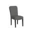 Chaise d'appoint en tissu noir Nashla