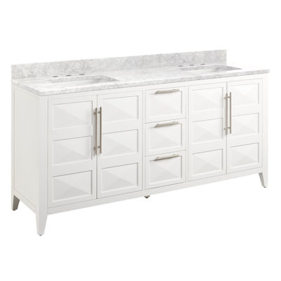 72" Holmesdale Vanity With Rectangular Undermount Sinks