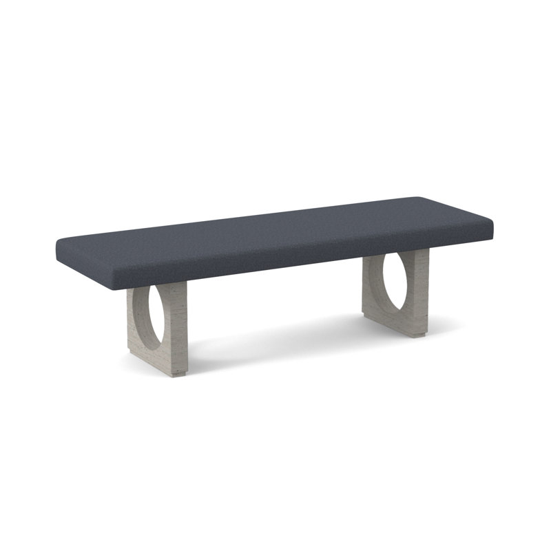 Void Upholstered Bench, Bisque, Libby
