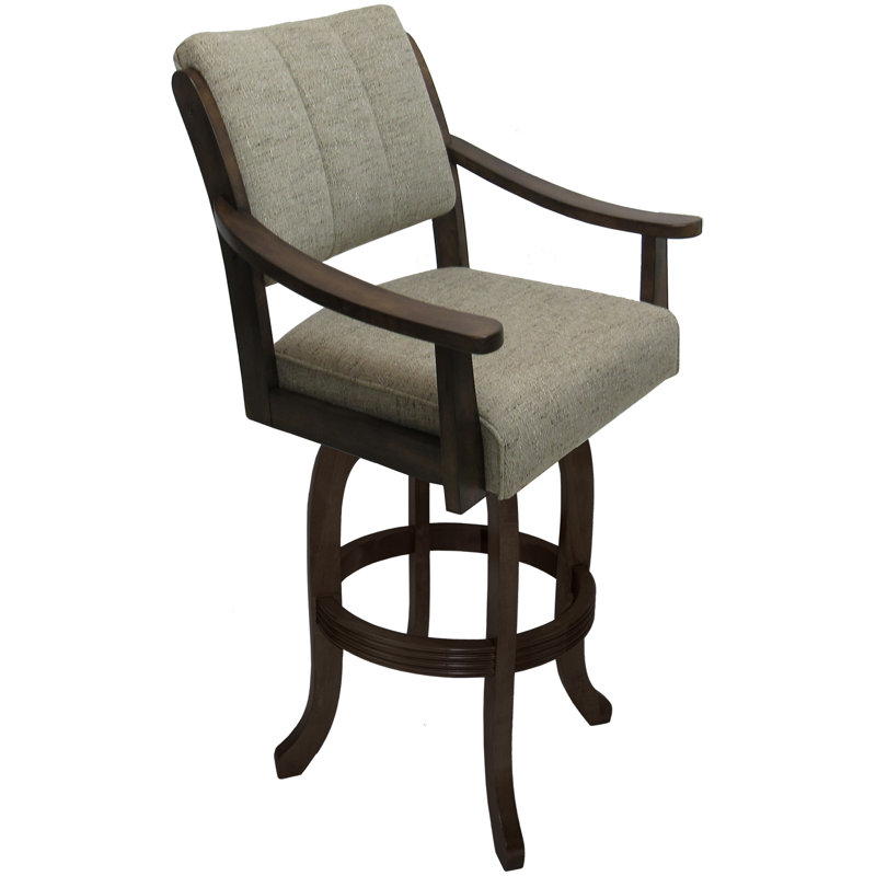 Hemsath Driftwood On Asian Grey, Brun, Bar Stool (30" Seat Height)
