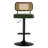 Adjustable Height 360° Swivel Bar Stools With Rattan Backrest-501981493