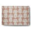 Tapis mauve / blanc Floral tissé à plat-68847496