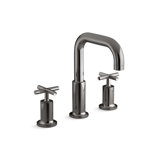 Purist Deck-Mount Bath Faucet Trim for High-Flow Valve with Cross Handles