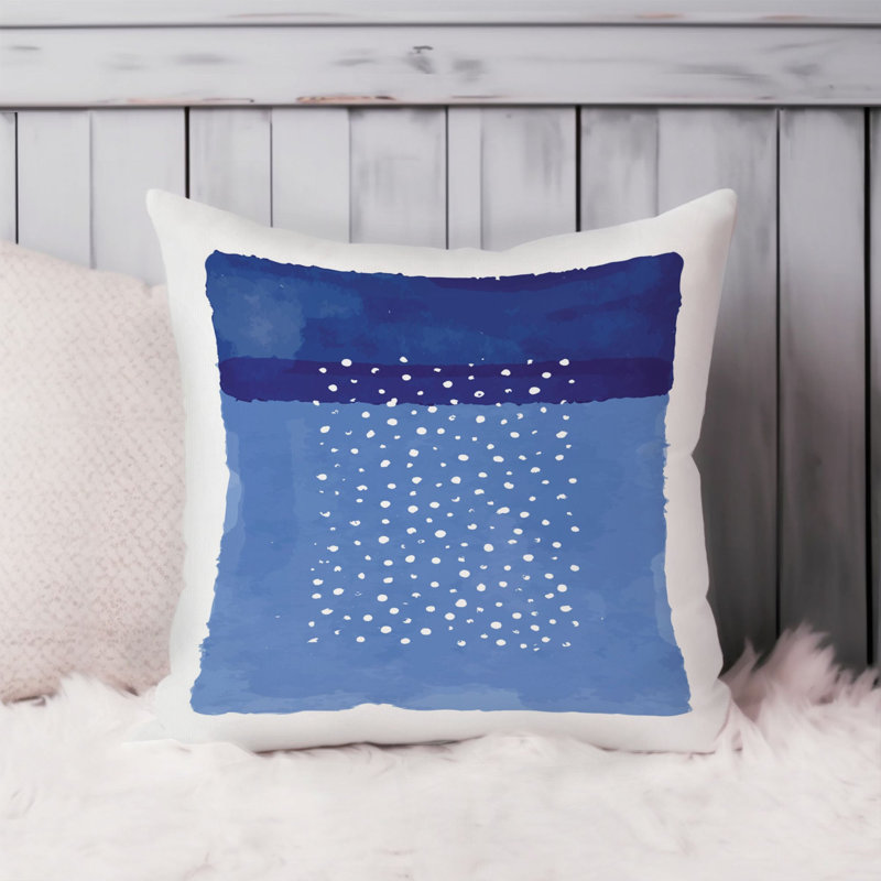 Abstract Polka Dots Blue Patterns Polka Dots Mid-Century Modern, 20" x 20"