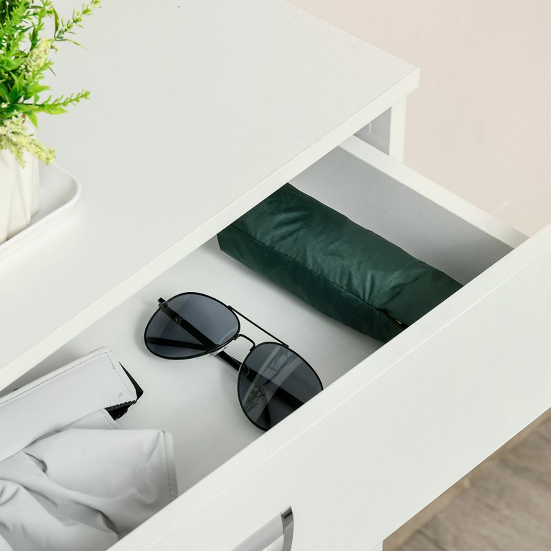 Étagère à chaussures à 3 tiroirs avec 2 portes rabattables, étagère de rangement réglable pour 16 paires de chaussures
