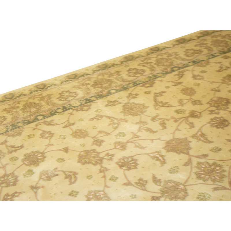 High-Quality Hand-Knotted Gold Area Rug