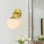 Applique murale sphérique en verre opale 1 lumière Noa Dewdrop Noa
