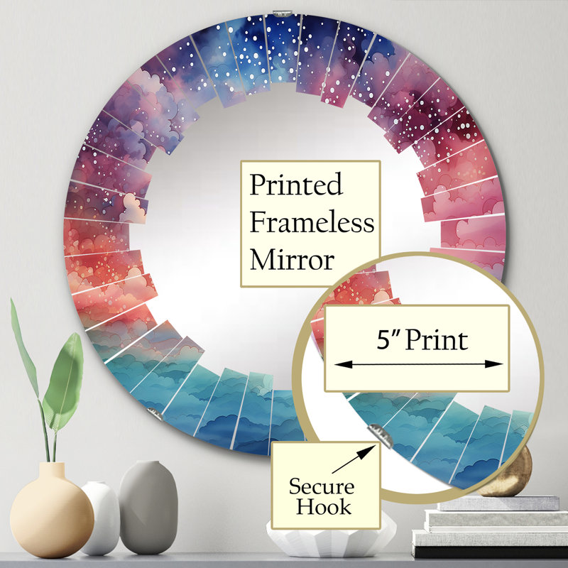 Unionvale - Miroir mural rond, 24 po x 24 po