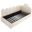 Upholstered Velvet Daybed with Trundle Bed-1389602481