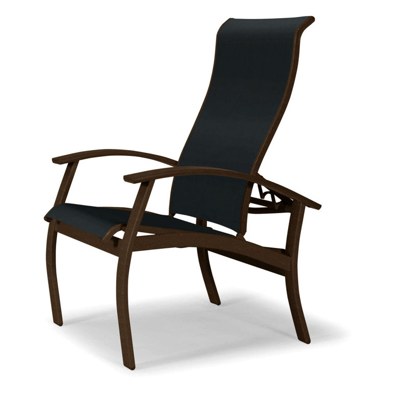 Chaise de patio Askar, Noir 5D Sunbrella®, Kona, Kona texturé