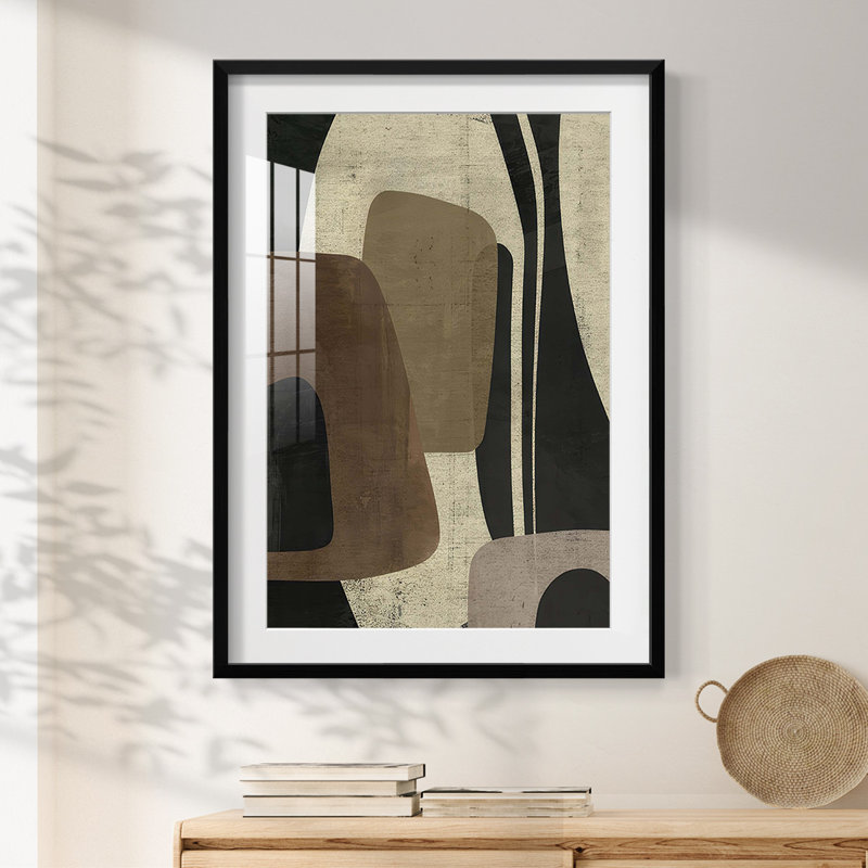 «Retro Form Collage II», impression encadrée, H 28,5 po x l 20,5 po