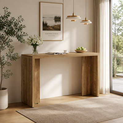 Table de bar 55 po, table de pub moderne à hauteur de comptoir avec plateau spacieux pour la cuisine à domicile