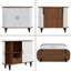Armoire 39 "avec 6 porte-bouteilles et 3 porte-verres, armoire à café avec tiroir de rangement-806790451