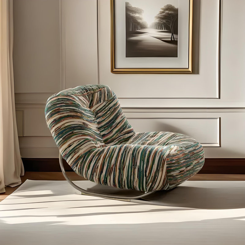 Chaise berçante décontractée minimaliste