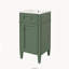 Ensemble de meuble-lavabo sur pied 16 po avec lavabo en céramique, ensemble de meuble-lavabo simple autoportant avec porte à fermeture douce, tablette réglable, style français, pieds pleins-1859670720-1859670722