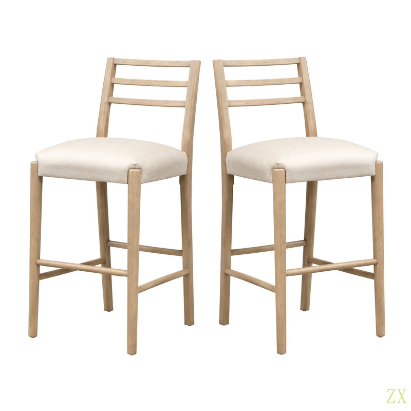 Tabouret de bar avec dossier échelle (ensemble de 2), Tabouret de bar (siège d'une hauteur de 30 po)