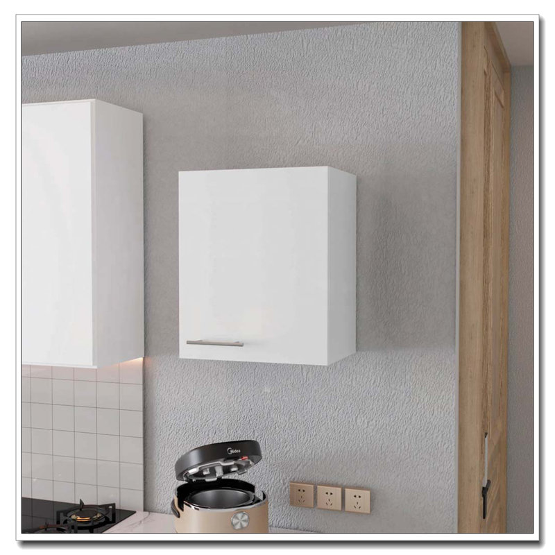 Armoire murale blanche 1 porte, Blanc