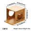  Maison de chat murale, meubles muraux pour chat, lit mural pour chat | Bois d'hévéa