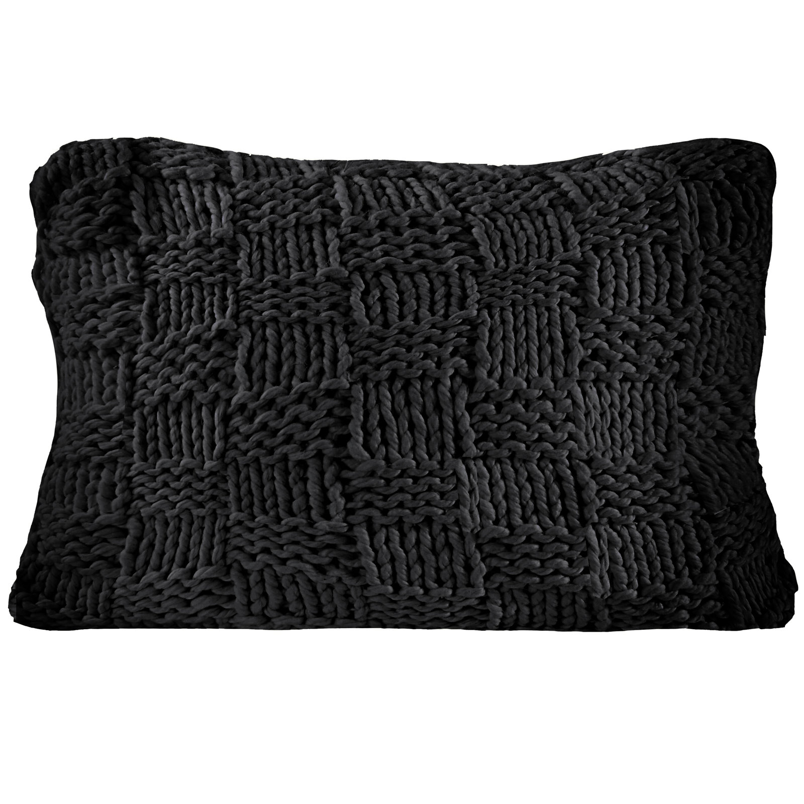 Najuma 38" x 28" Throw Pillow, Black