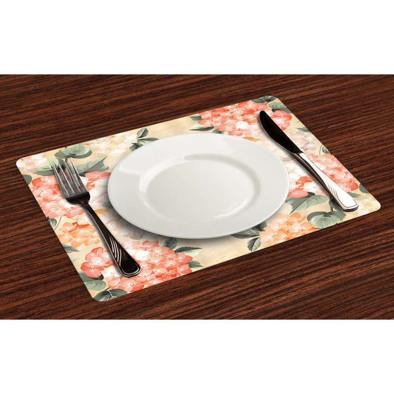 Gastelum Blooming Hydrangea Flowers Placemat