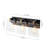 3-Light Clear Beveled Glass Vanity Light