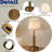 16''  Retro Antique Brass Cordless Rechargeable Led Gift Table Lamp Usb Touch Dimming Nightstand Light  With Fabric Shade For Bedrooms Dorms Living Room Foyer-1287272103