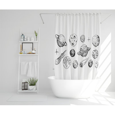 Ella-Maria 13 Piece Polyester Shower Curtain Set