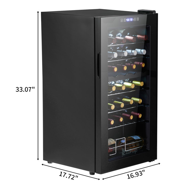 28 Bottle Electric Dual Zone Freestanding Wine Cooler