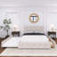 Queen Upholstered Platform Bed With 2 Drawers And 1 Twin XL Trundle-1197976719