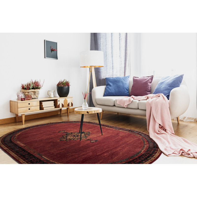 Chiltern Oriental Wool Area Rug, Oval 200 x 300cm