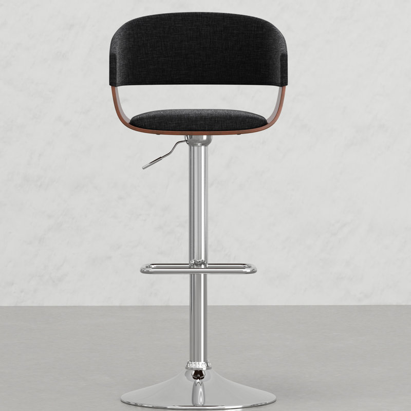 Siège ergonomique pivotant pour utilisation en tissu gris anthracite et en métal