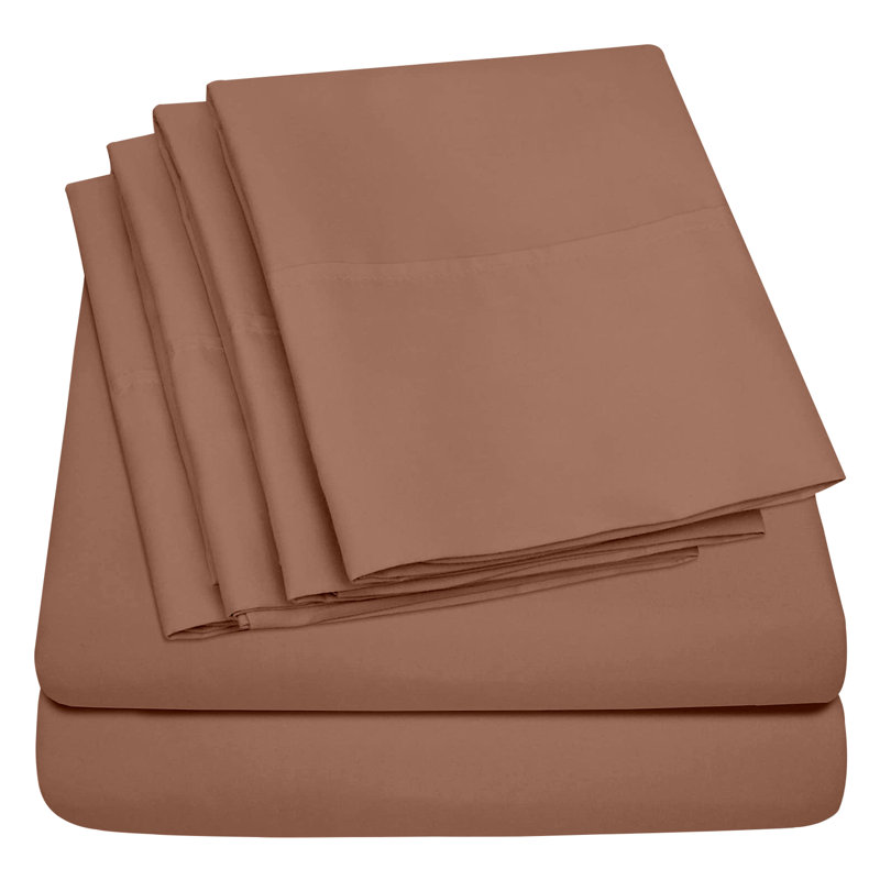 Ensemble de draps toutes saisons en microfibre - doux, léger et durable, Ensemble de draps pour lit très grand californien