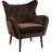 Mid-Century Velvet Arm Chair-501760526-446630642
