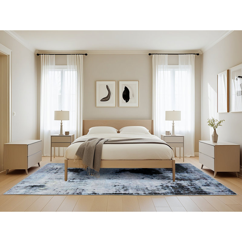 Tapis abstrait moderne 2017, Rectangle de 5 pi x 8 pi