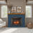 Rimma 48" Farmhouse Electric Fireplace Mantel with 26" Insert, Remote Control, Shiplap Design, Adjustable Flame & Heater-347228250