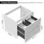 Meuble-lavabo mural moderne en bois avec rangement 24 po-571677102