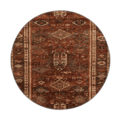 Turkish Brown Indoor and Outdoor Area Rug