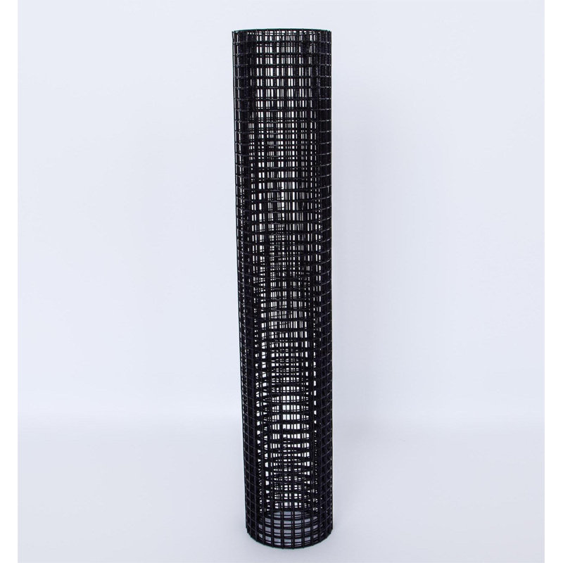 Fil métallique noir / clôture grillagée, 50 pi (24 po)