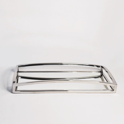 Plateau en acier inoxydable Brisilda