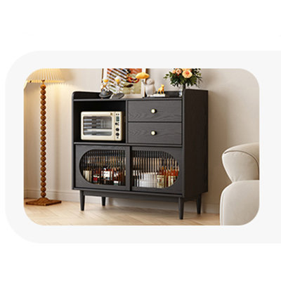 Solid Wood Storage Side Cabinet Storage Cabinet Solid Wood Accent Cabinet
