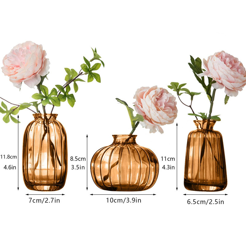 Tricia Glass Table Vase, Brown