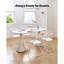 Ensemble de 4 chaises pliantes avec structure en métal robuste, portable et empilable pour une utilisation intérieure et extérieure, solution de siège confortable et durable