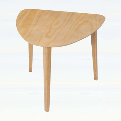 Triangular Wood Table