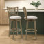 Tabouret de bar en bois d'hévéa à hauteur de comptoir ou de bar Demeterius-164590586-164590580-164590583