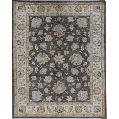 Ziegler Wool Oriental Area Rug in Brown/Beige/Green