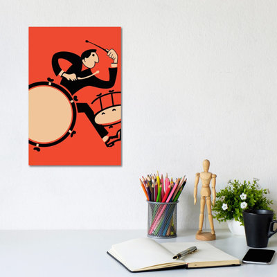 The Drummer by Mark Rogan - Wrapped Canvas Print
