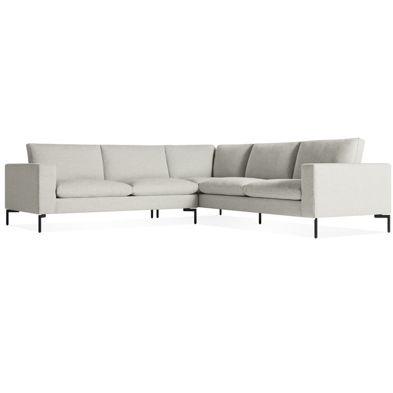 New Standard Sectional, Black, Right Hand Facing, Maharam Mode/Clavicle 100% Polyester